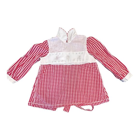 Little English Christmas Smocked Dress • Red Gingham • Girls 5 - Picture 6 of 6